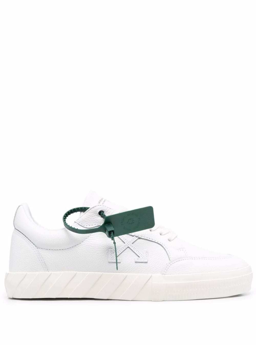 Off-white Logo Low-top Vulcanized Sneakers In ModeSens
