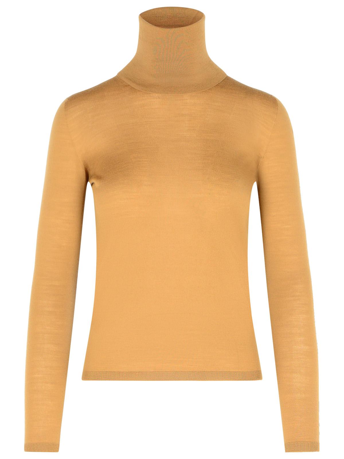 Shop Max Mara Saluto Brown Virgin Wool Sweater