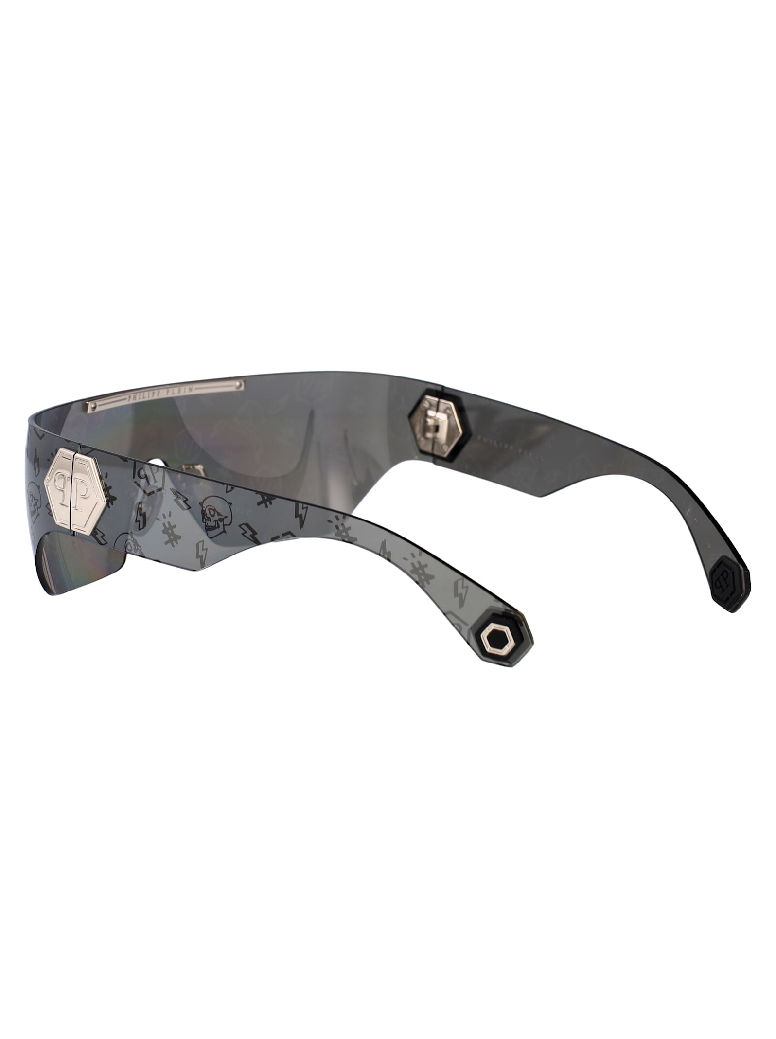 Philipp Plein Spp029m Sunglasses In 0568 Black