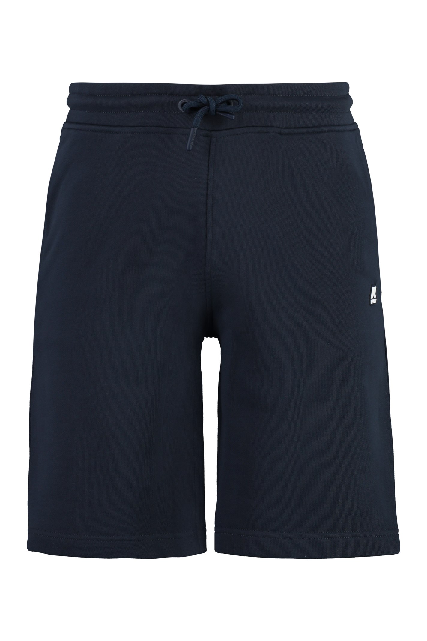 Shop K-way Erik Cotton Bermuda Shorts In Blue