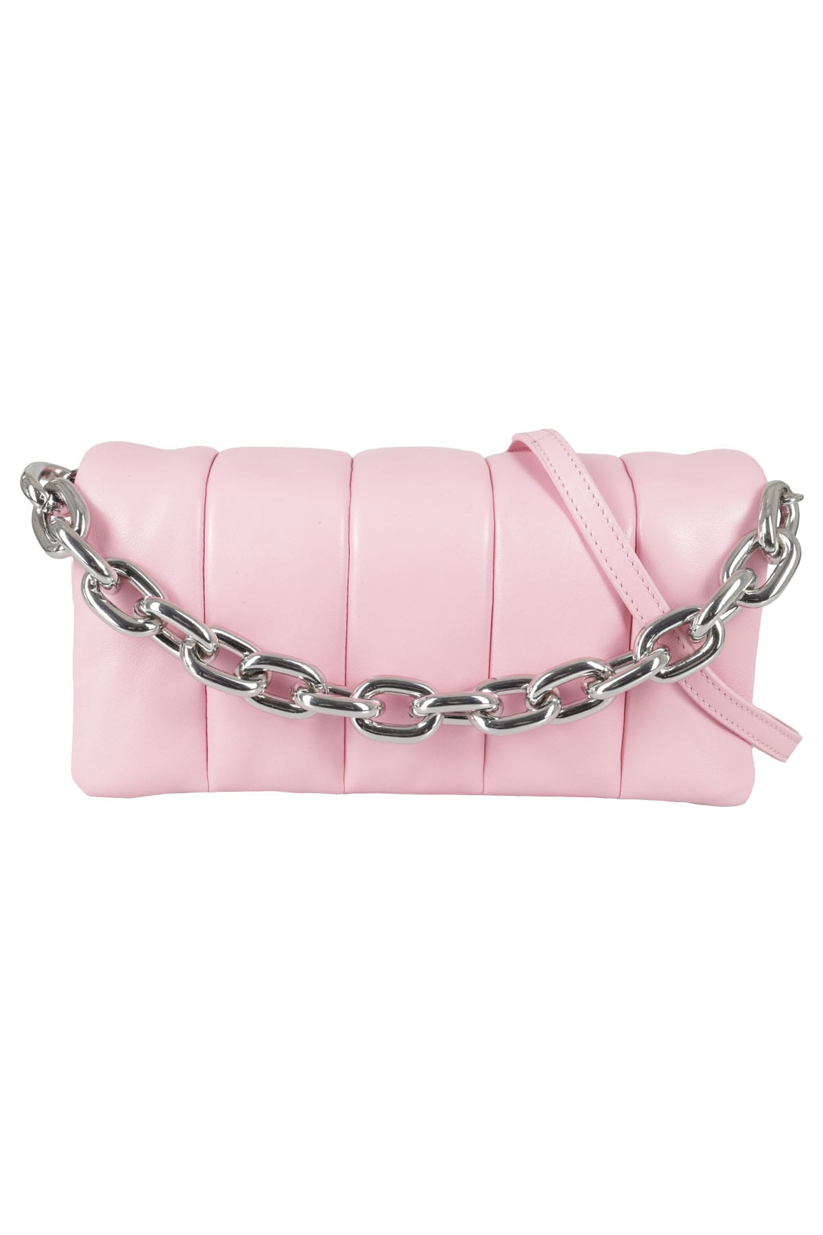 Shop Stand Studio Hera Panel Bag In Candy Floss Silver