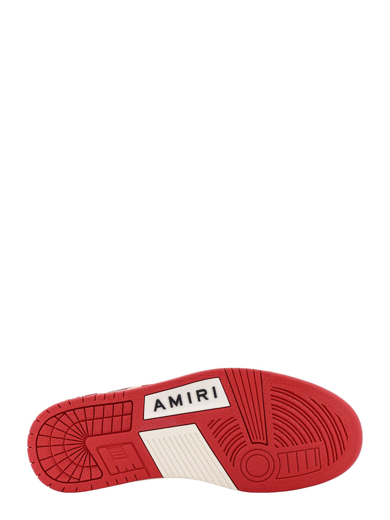 Shop Amiri Collegiate Skel Top Sneakers In Red