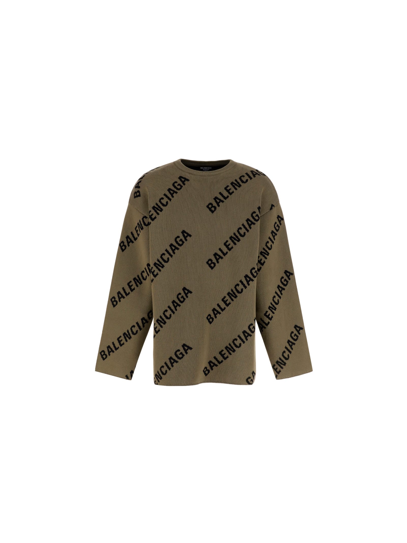 brown balenciaga sweater