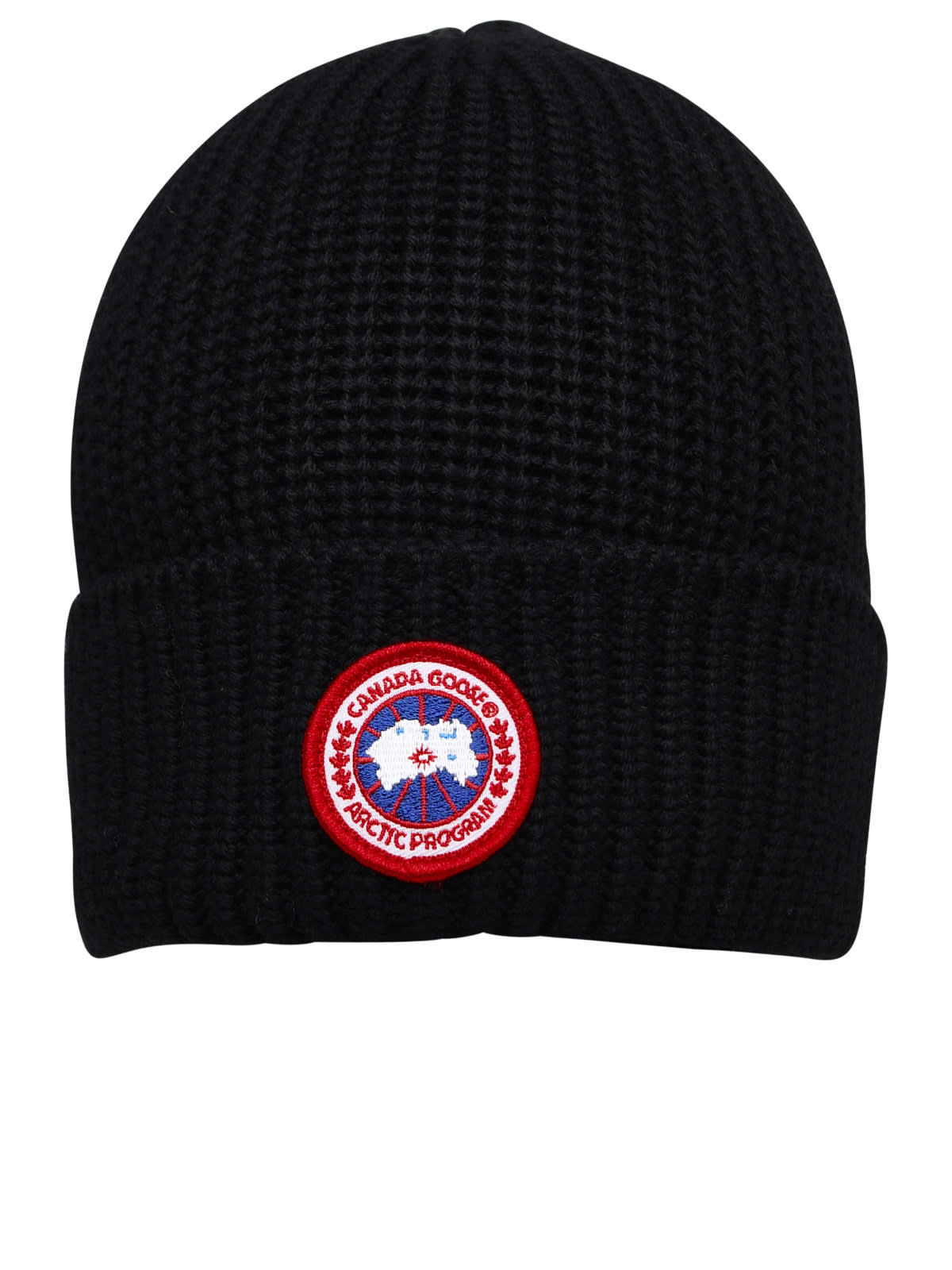 Artic Disc Black Wool Beanie