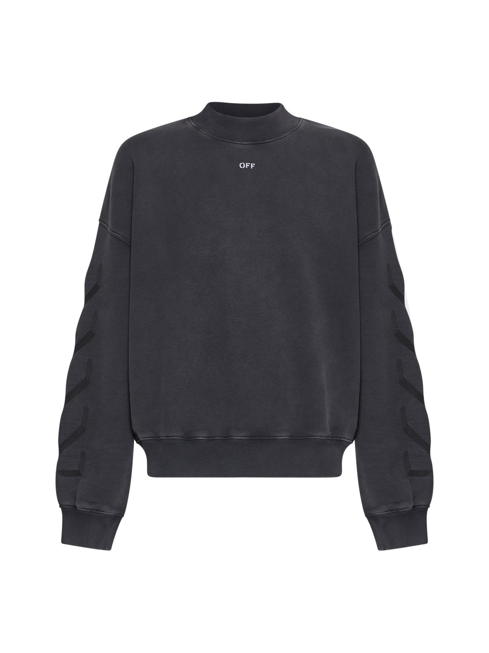 Shop Off-white Sweater In Black Grey