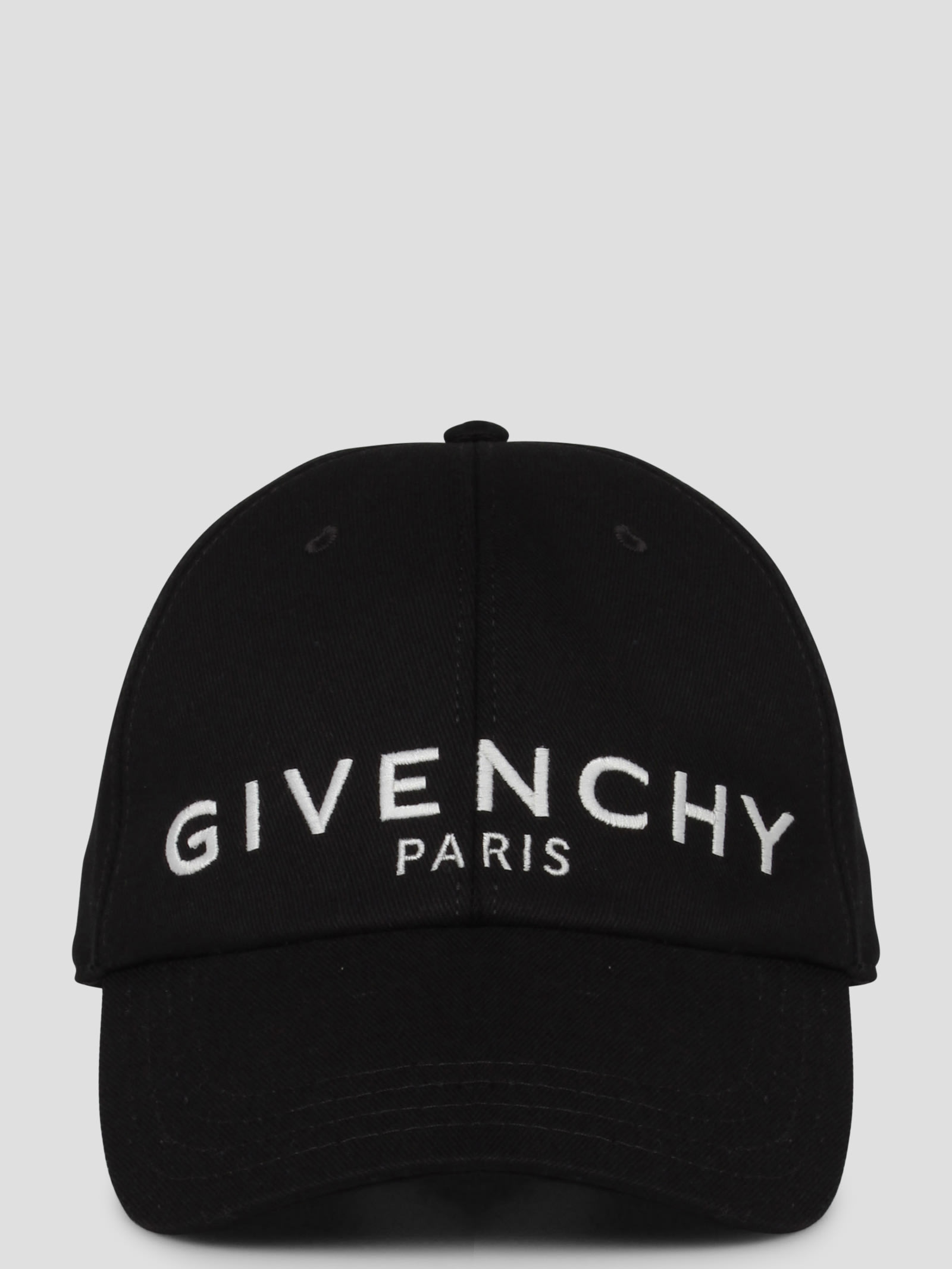 Shop Givenchy Paris Embroidered Cap In Black