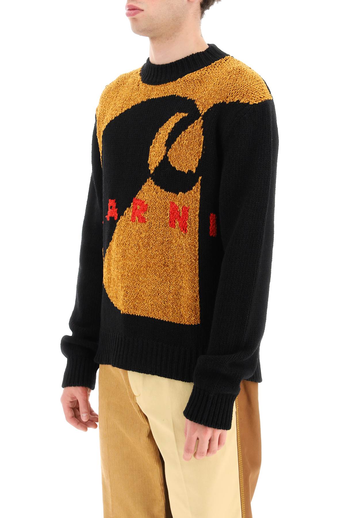 Marni Black Carhartt Wip Edition Graphic Sweater In Black