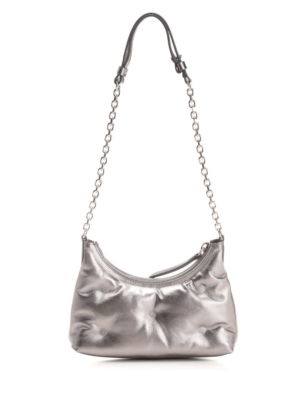 Shop Maison Margiela Glam Slam Micro Hobo Bag In Grey