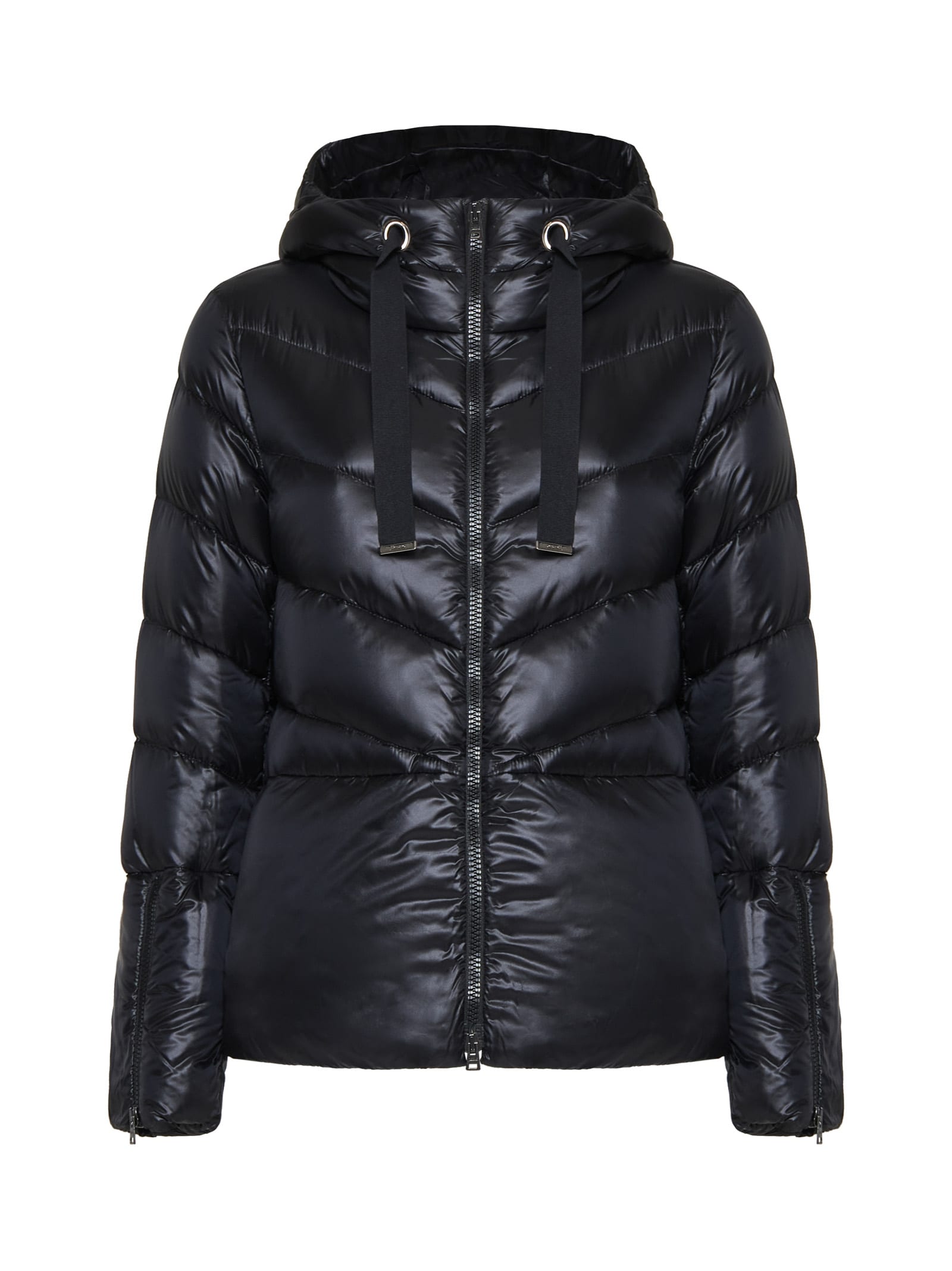 Shop Herno Down Jacket In Black