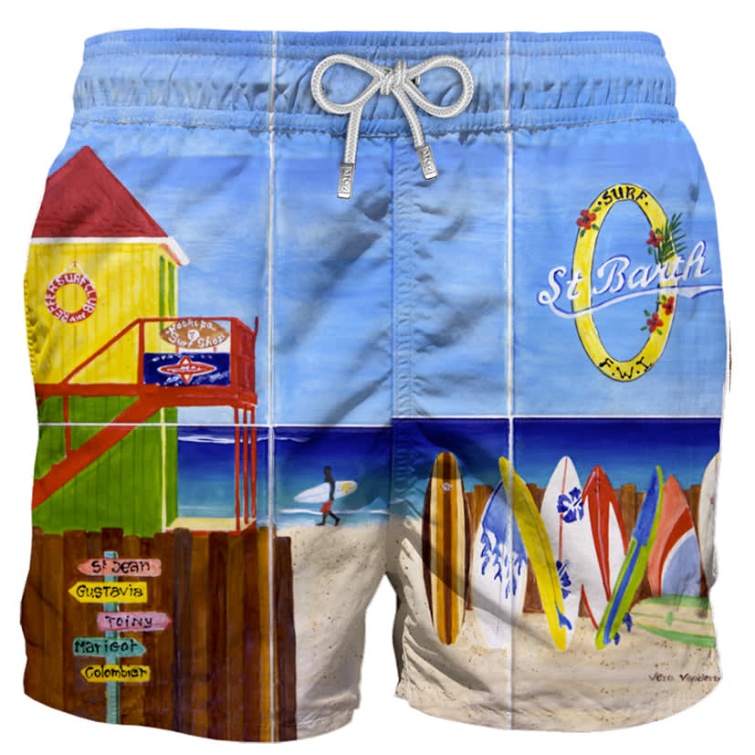 MC2 SAINT BARTH SAINT BARTH LORIENT PHOTOGRAPHIC PRINT SWIM SHORTS