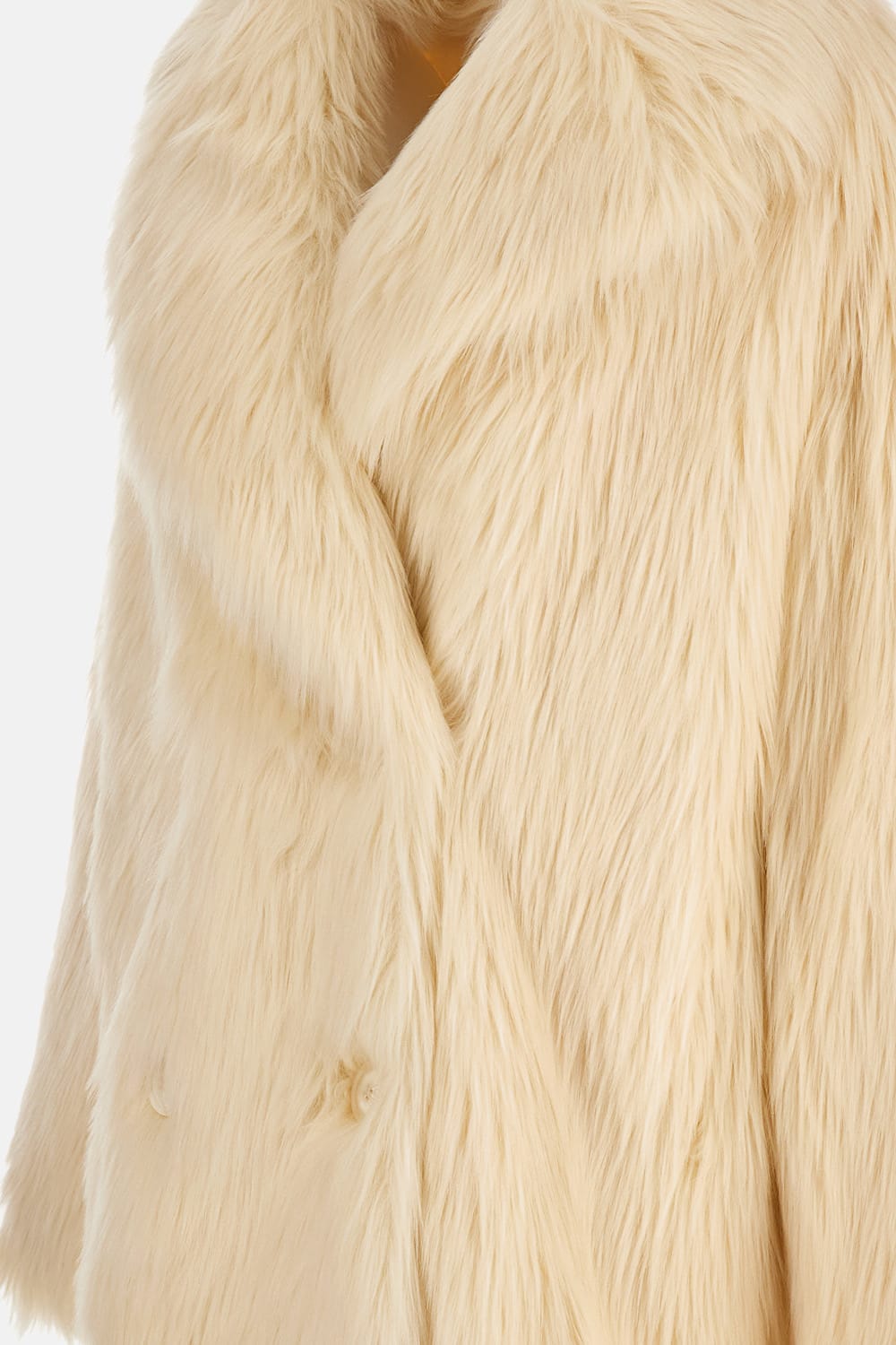 Stand Studio Katalina Faux Fur Coat In Neutral