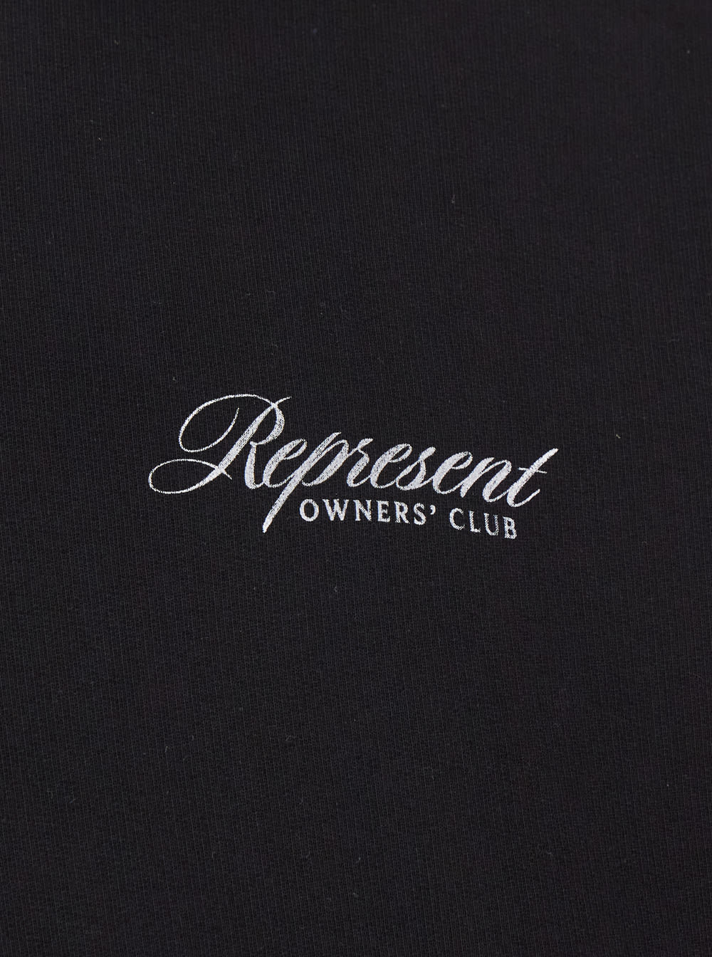 Represent Black Hoodie With Logo Lettering Detail On The Front And Maxi Logo Print On The Rear In Cotton Man In Black