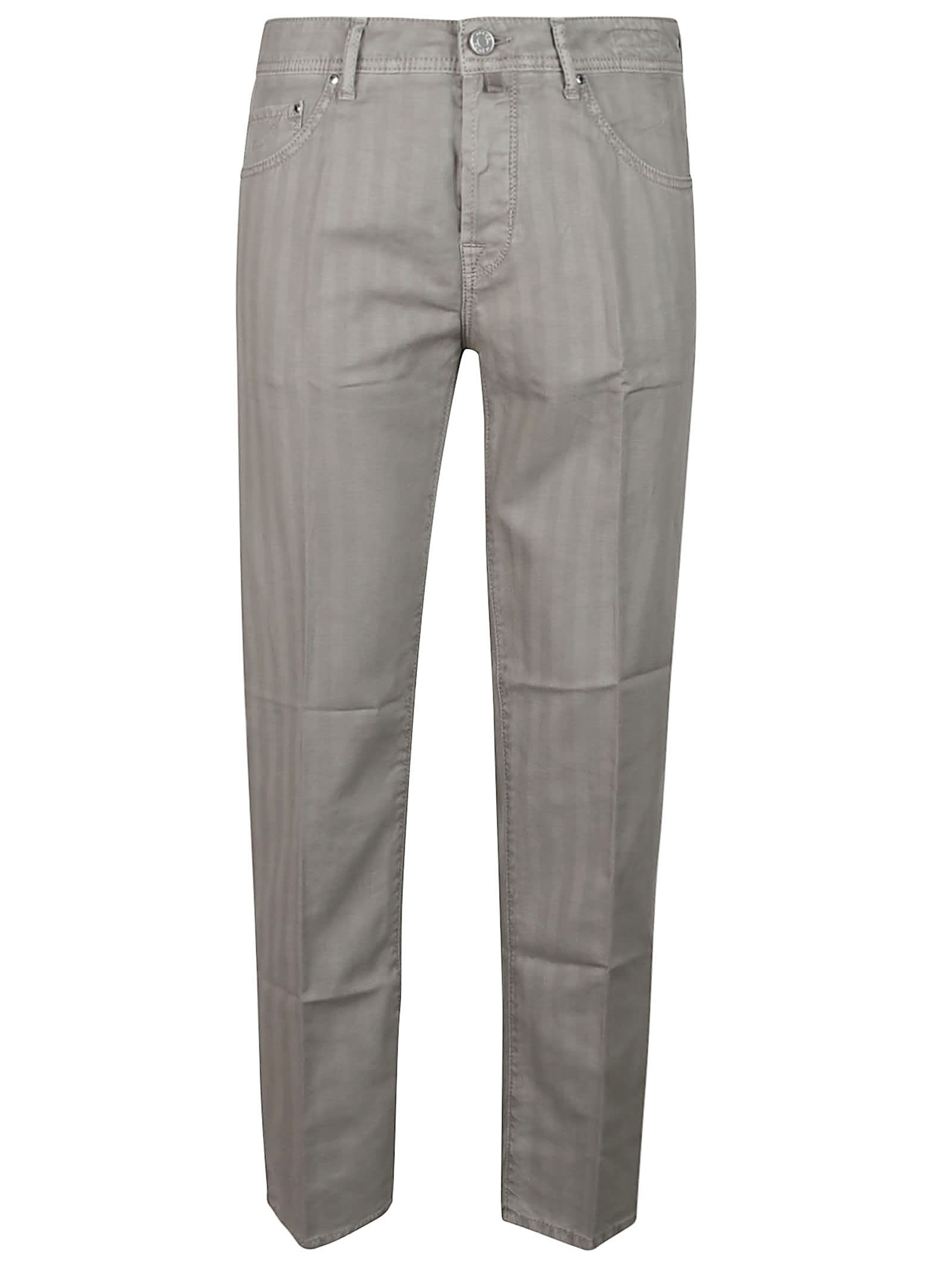 Shop Jacob Cohen 5 Pockets Jeans Slim Carrot Scott In Thyme Grey