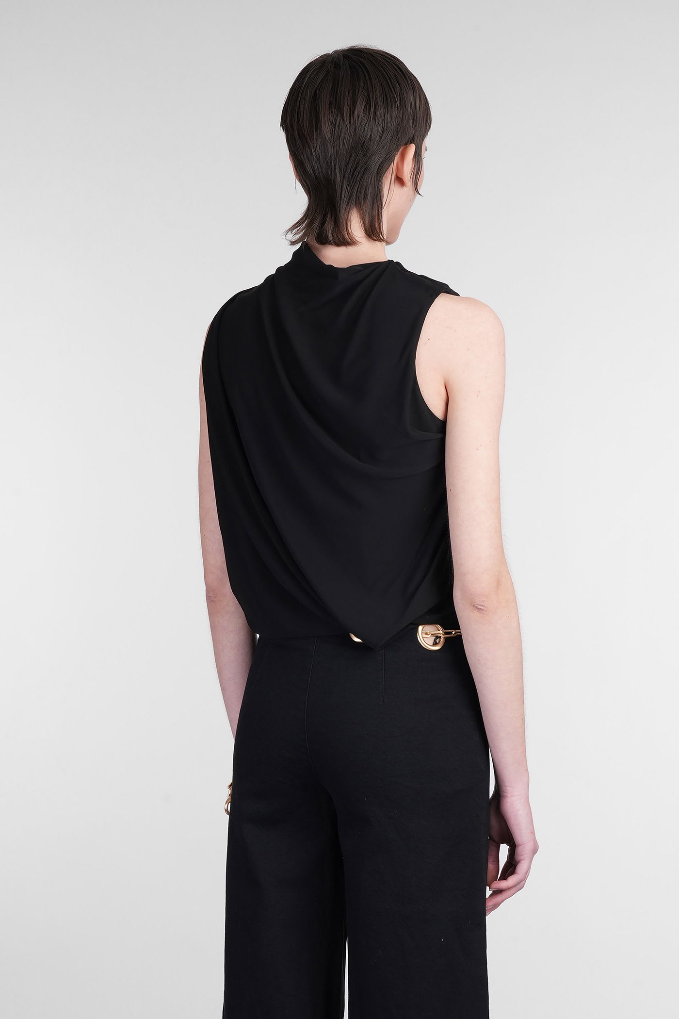 Cult Gaia Christian Topwear In Black Viscose In Black