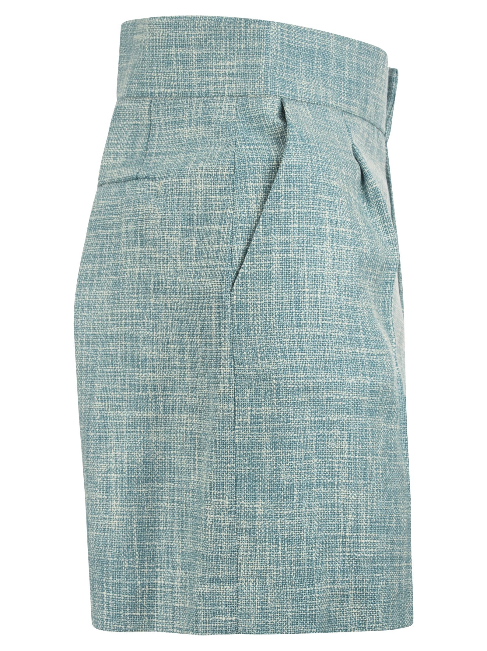 Shop Saulina High-waisted Shorts In Light Blue