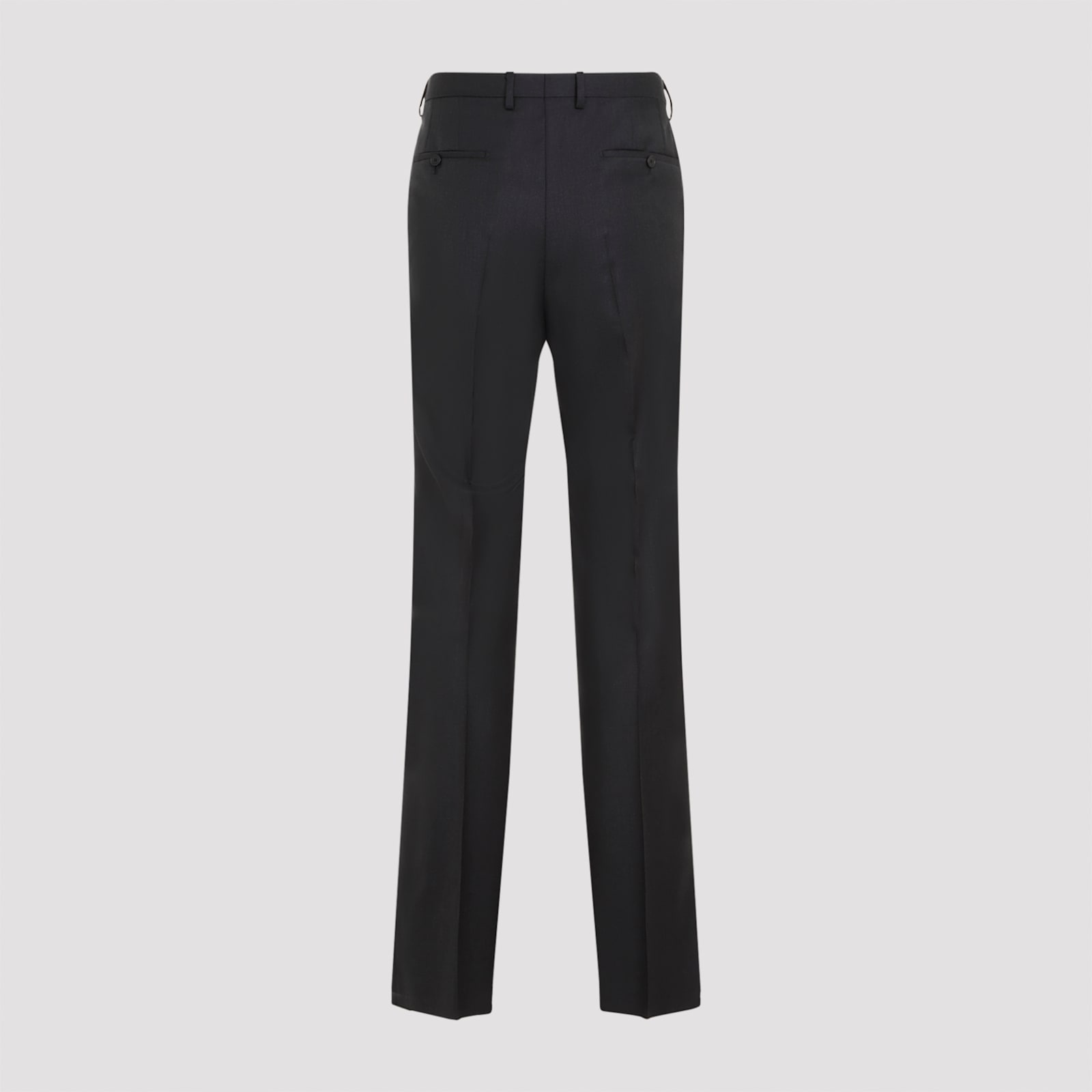 Lanvin Tailored Wool Pants In Anthracite
