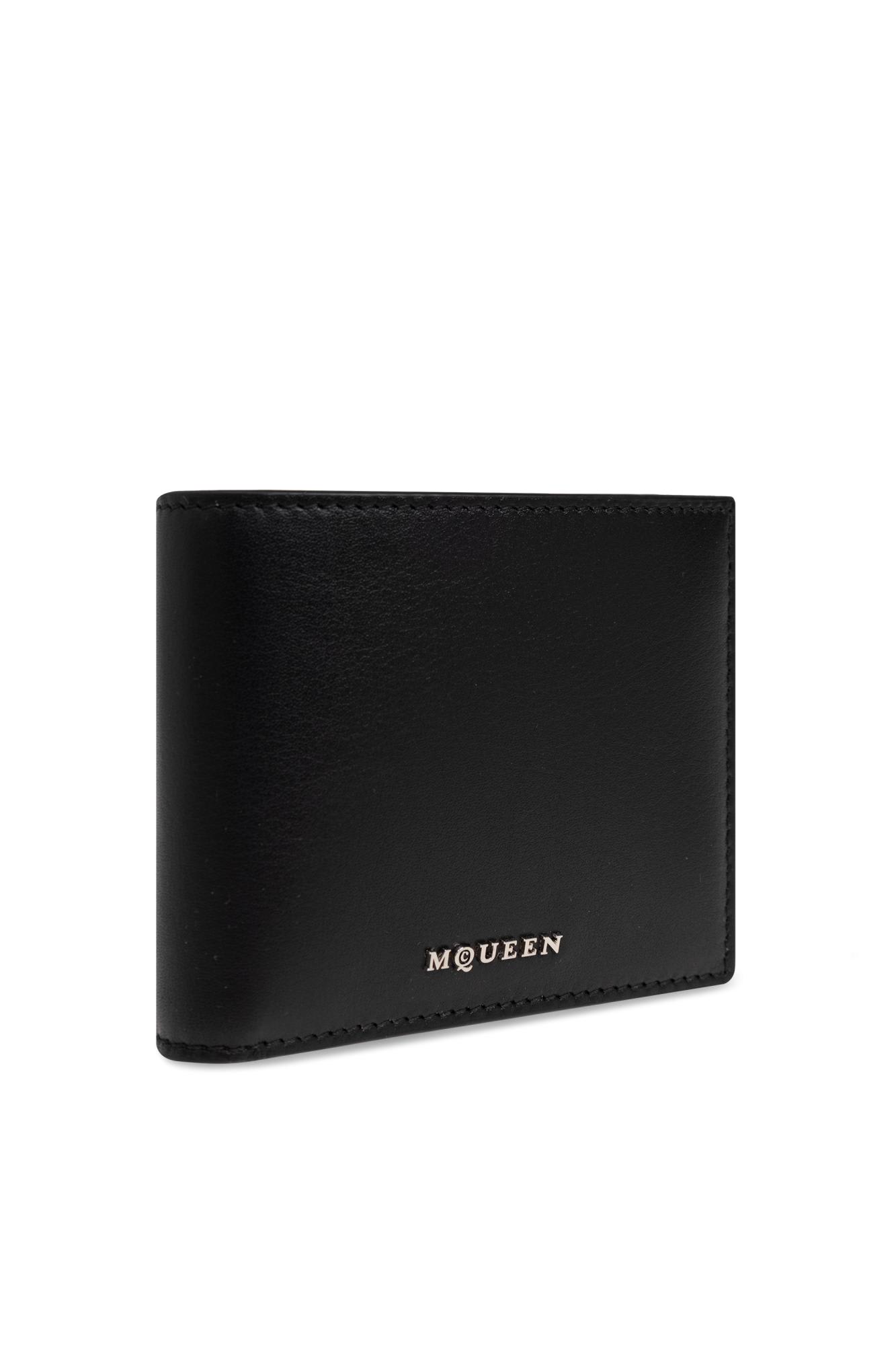 Shop Alexander Mcqueen Leather Wallet In Black