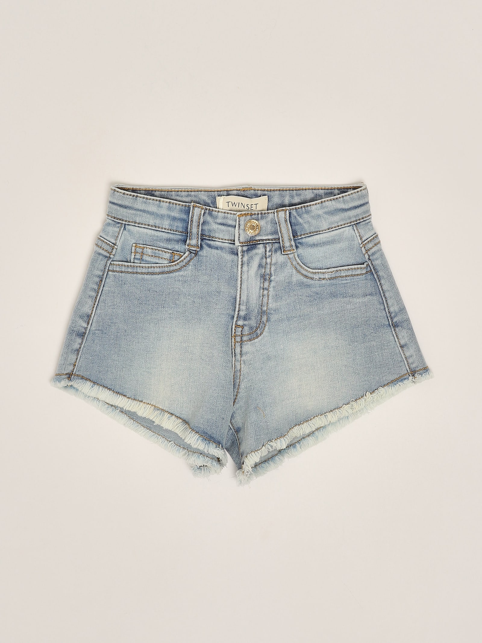 Twinset Denim Shorts Shorts In Blue