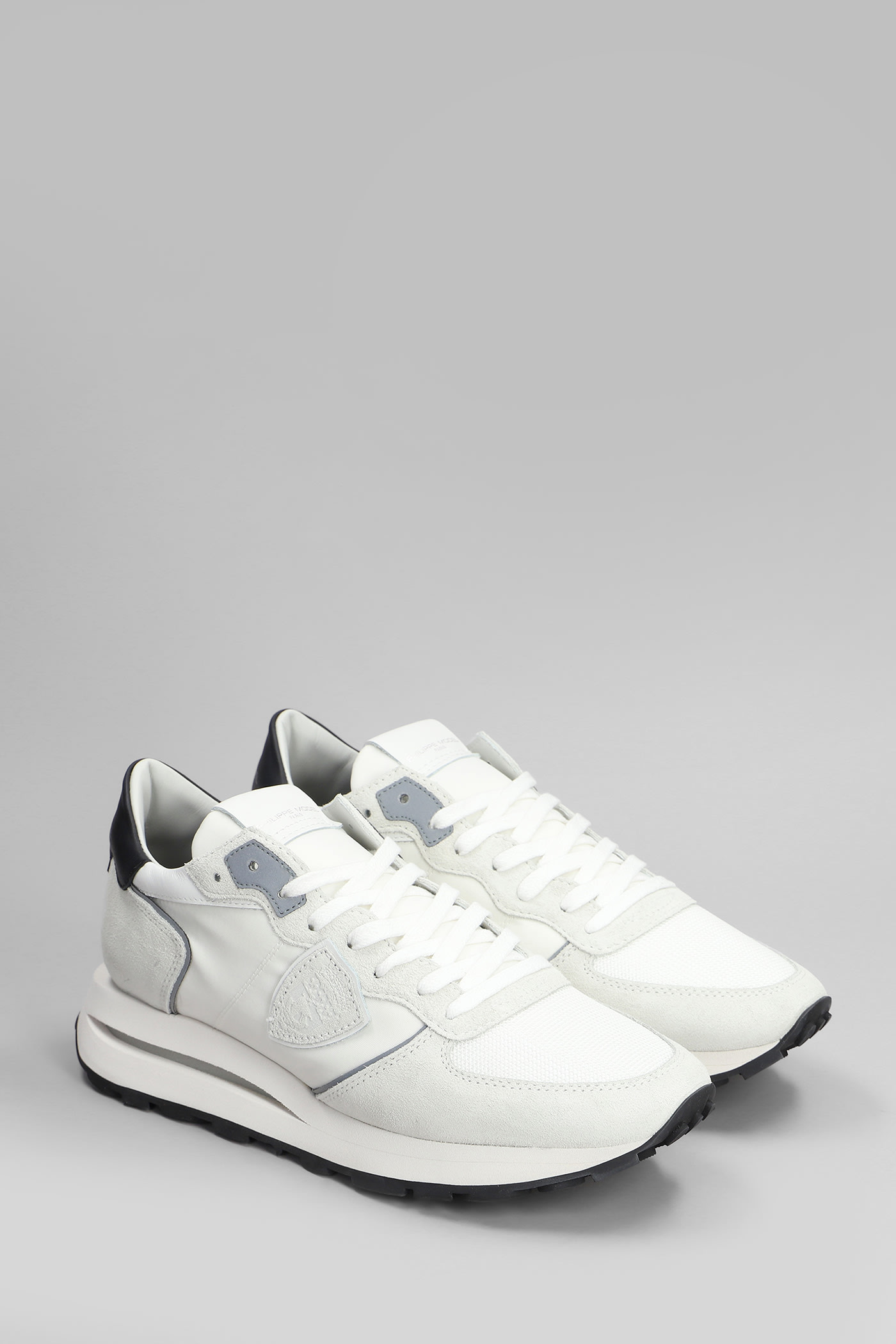 Philippe Model Panelled Lace-up Sneakers In White
