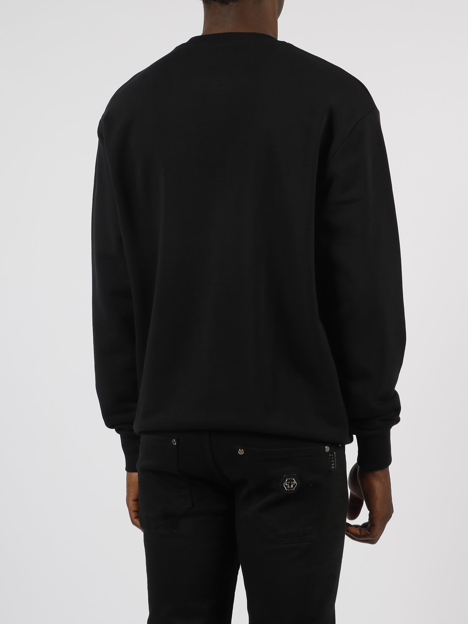 Shop Philipp Plein Pp Hexagon Sweatshirt In Black