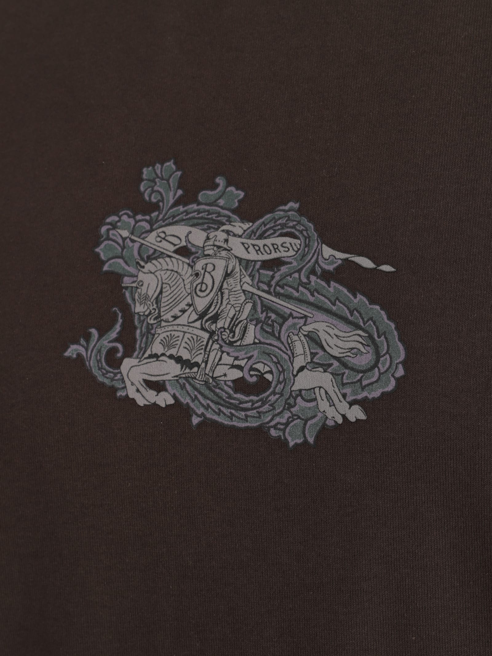 Tシャツ・カットソー Burberry Ekd Motif Crewneck T-shirt Burberry EKD Cotton T-shirt | Green | FARFETCH