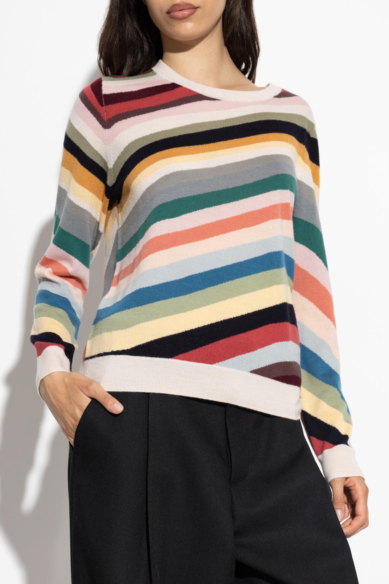Ps By Paul Smith Ps Paul Smith Cardigan With Striped Pattern In Multi