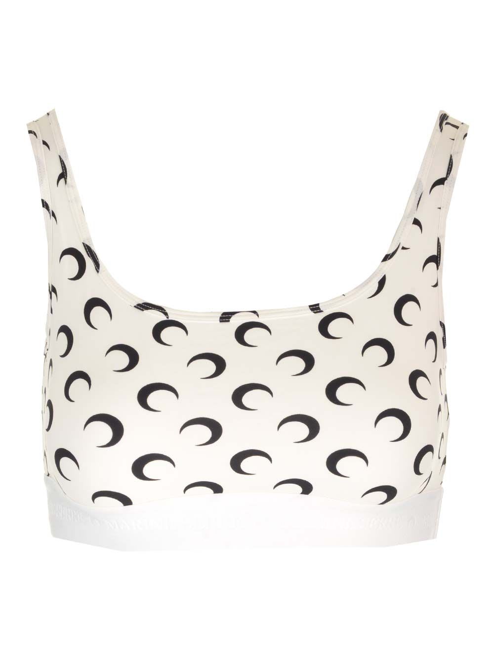 Moon Printed Jersey Sport Bra