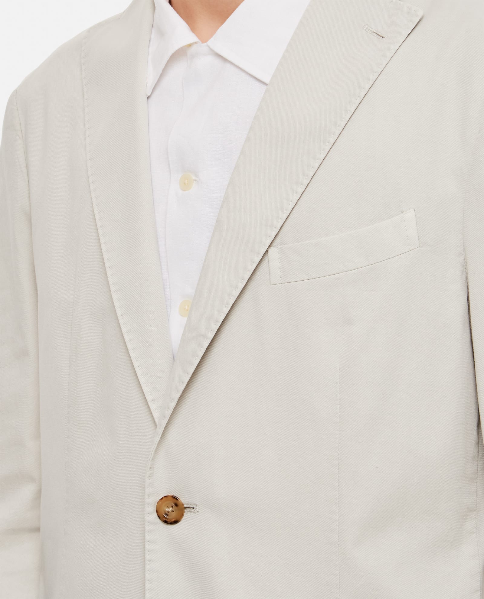 Boglioli Single-breasted Jacket In White