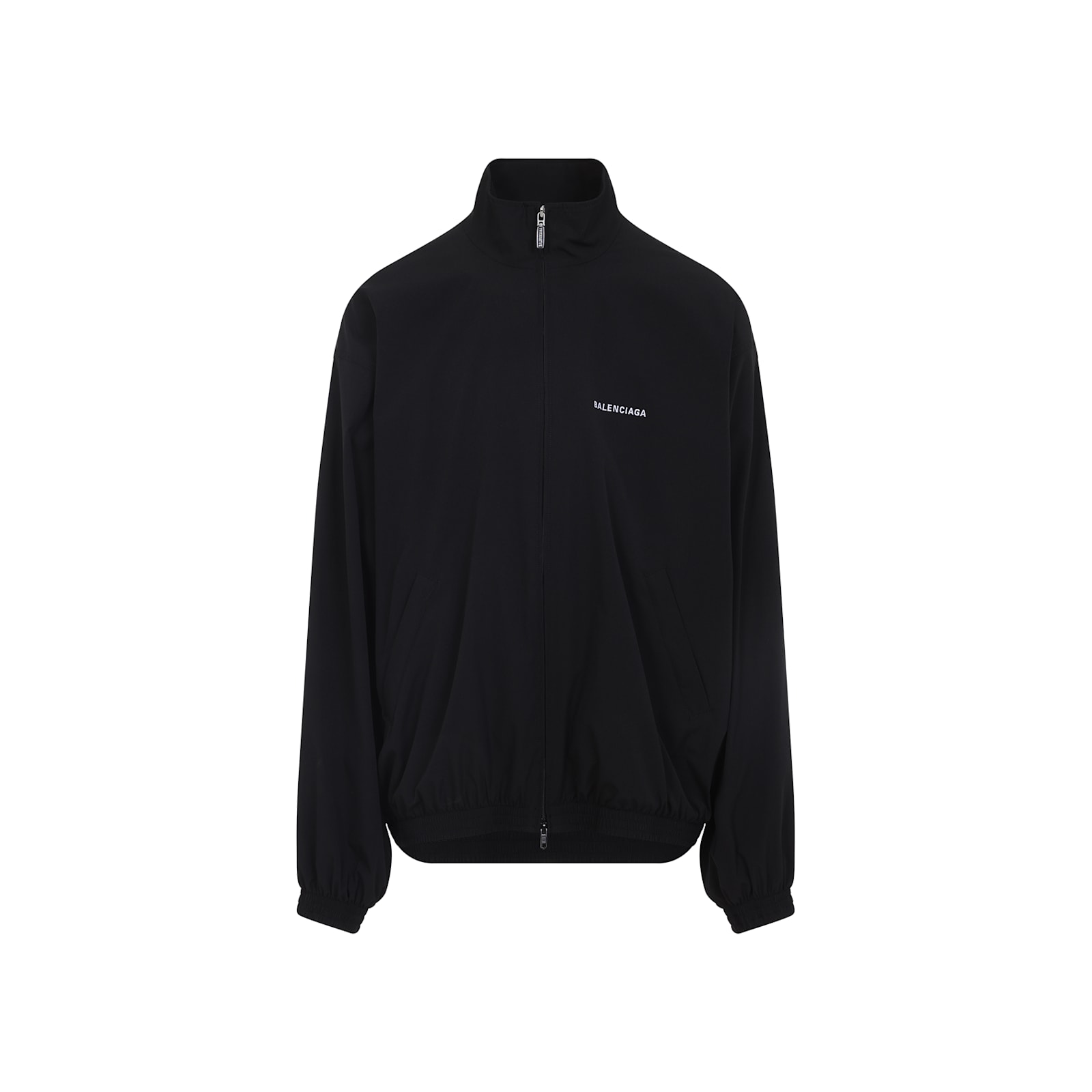 Balenciaga Oversized Windbreaker Jacket In Black
