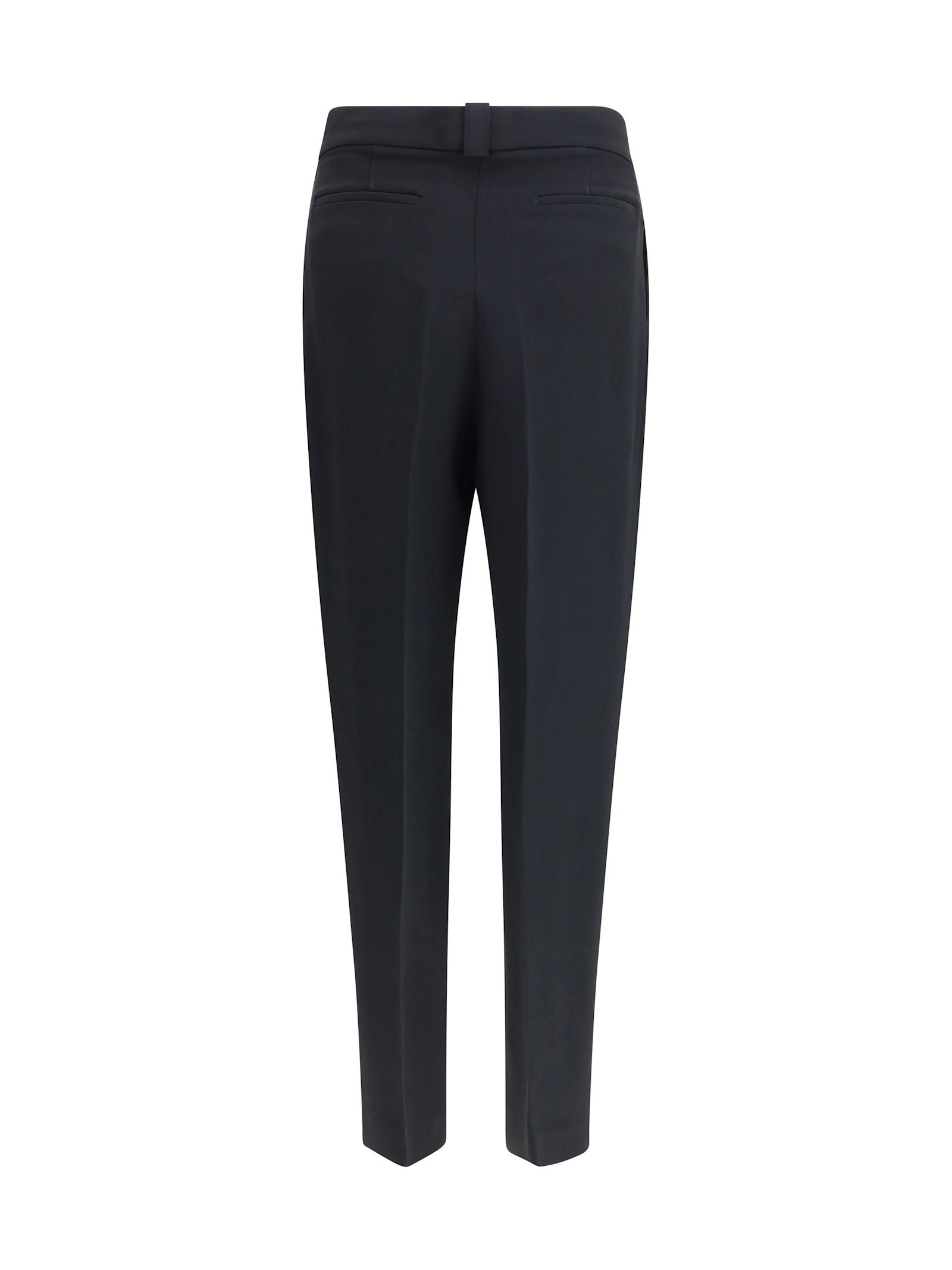 Fabiana Filippi Pleated Detail Track Pants In Black