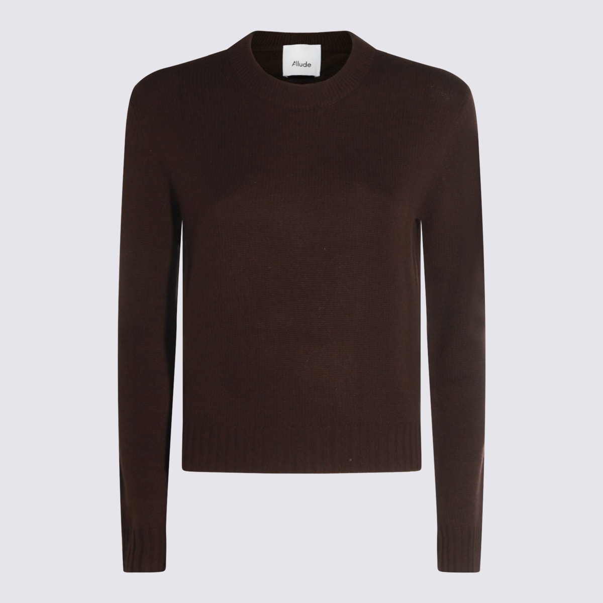 Allude Bordeaux Cashmere Knitwear In Brown