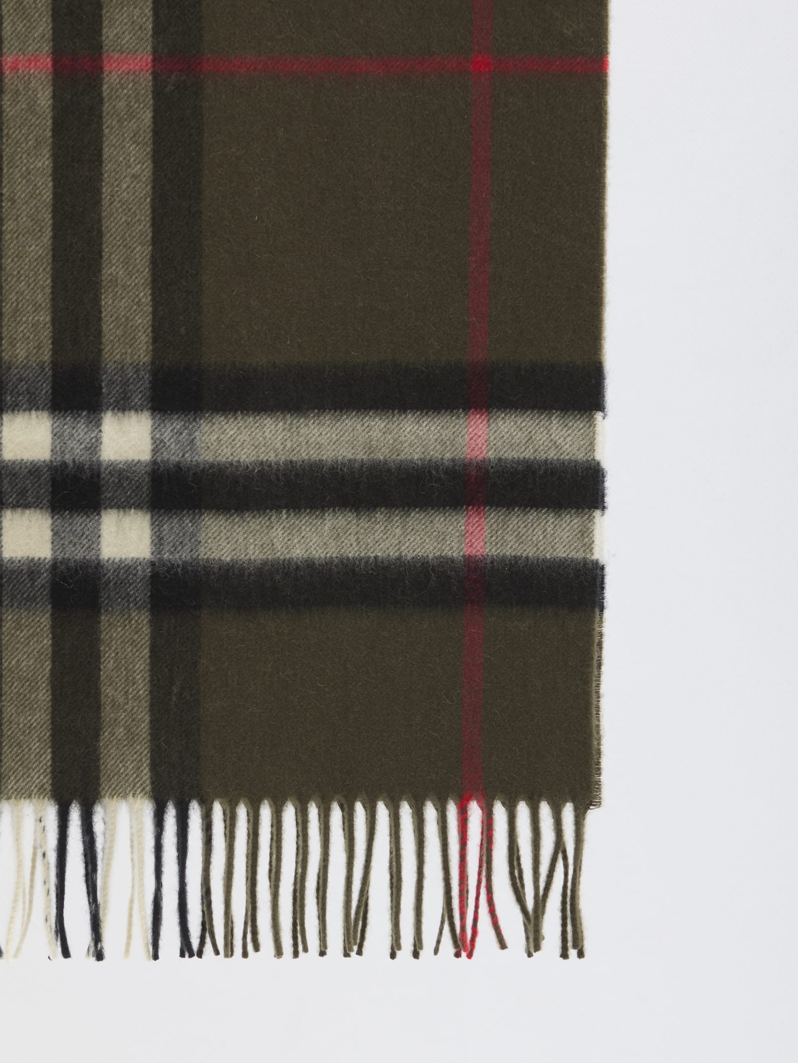 Shop Burberry Giant Check Scarf In Black