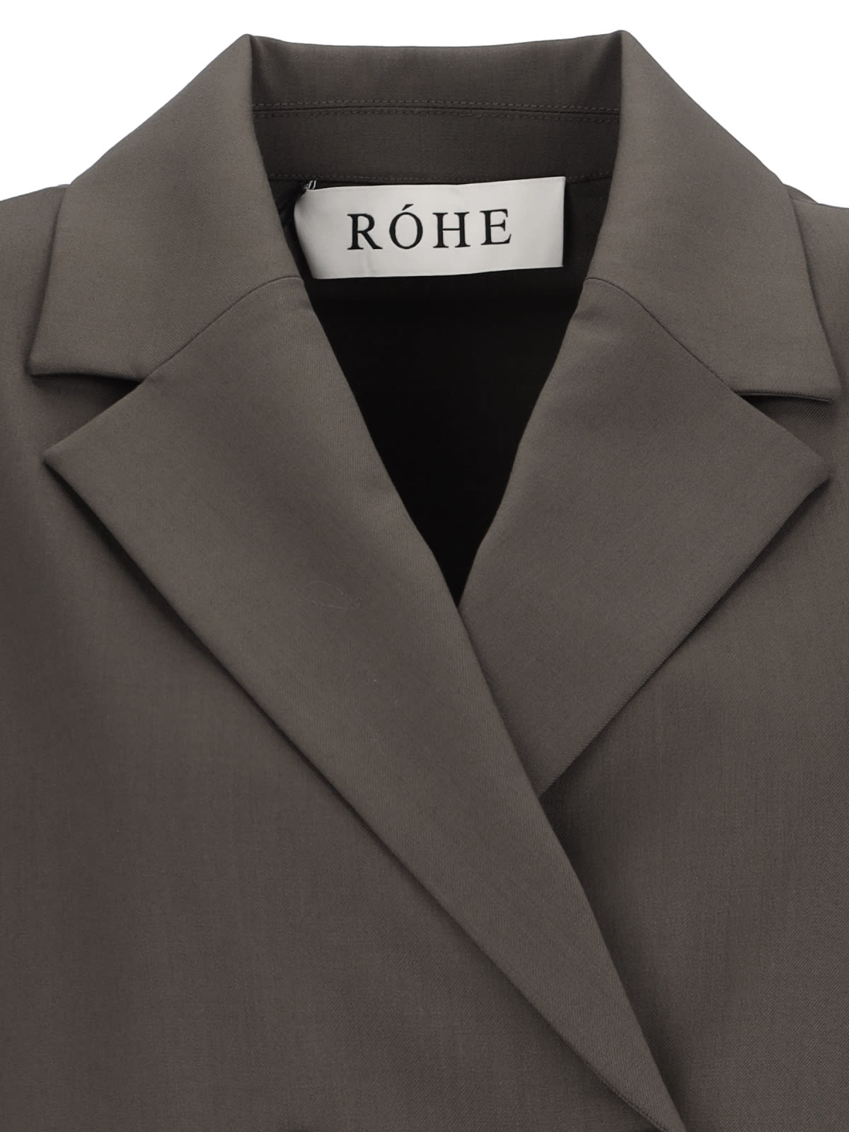 Shop Rohe Blazer Shirt In Brown