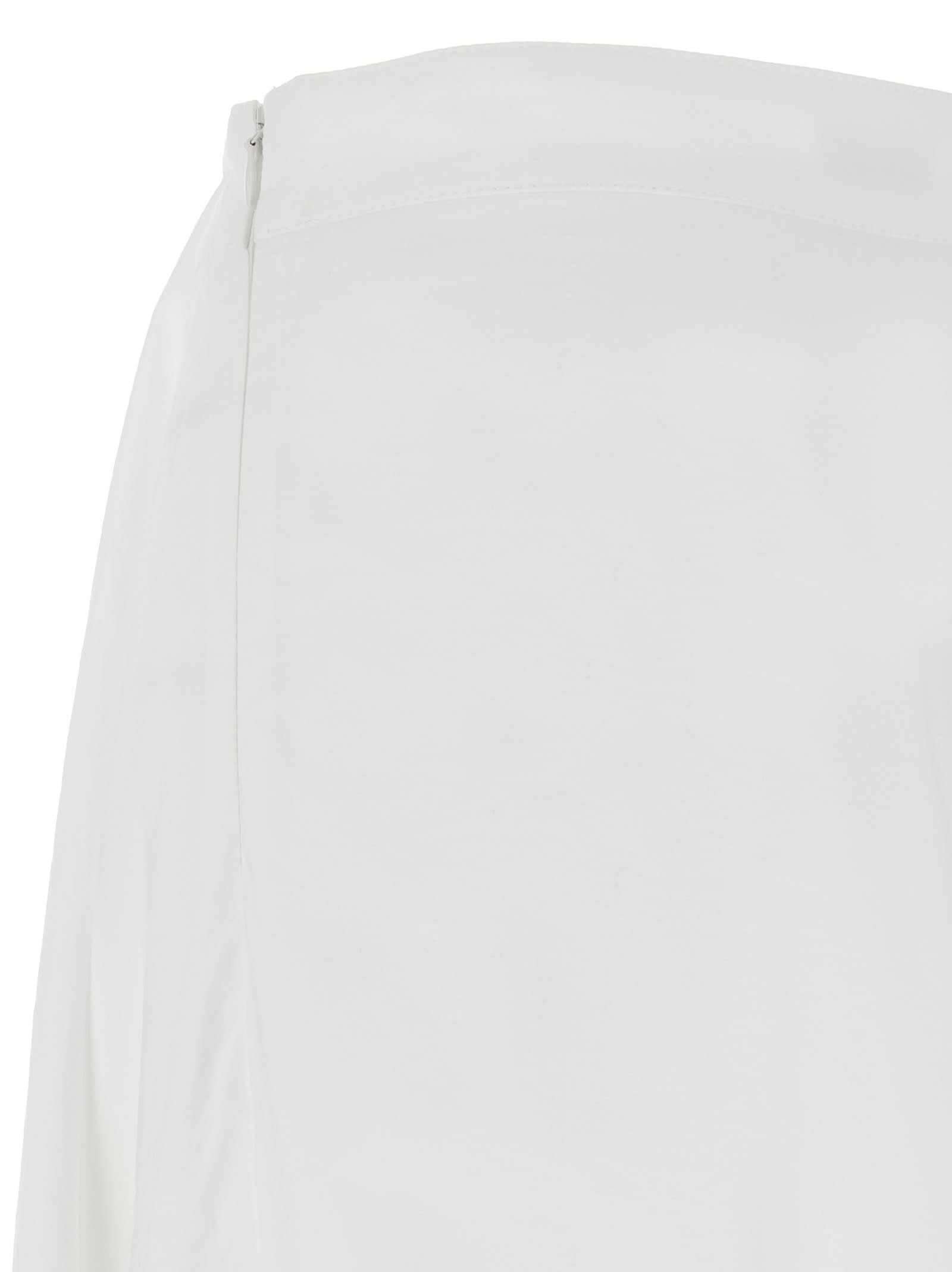 Brunello Cucinelli Bubble Hem Skirts White In Bianco Naturale
