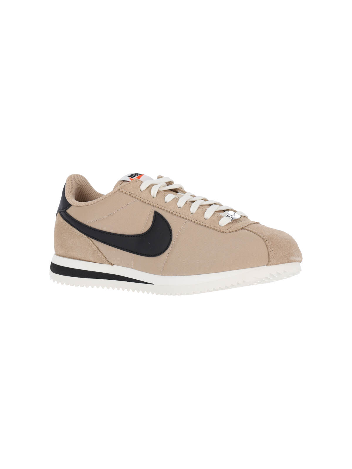 Nike Cortez Leather And Suede-trimmed Shell Sneakers In Neutral