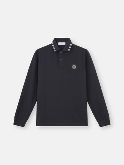 Stone Island Polo In Black