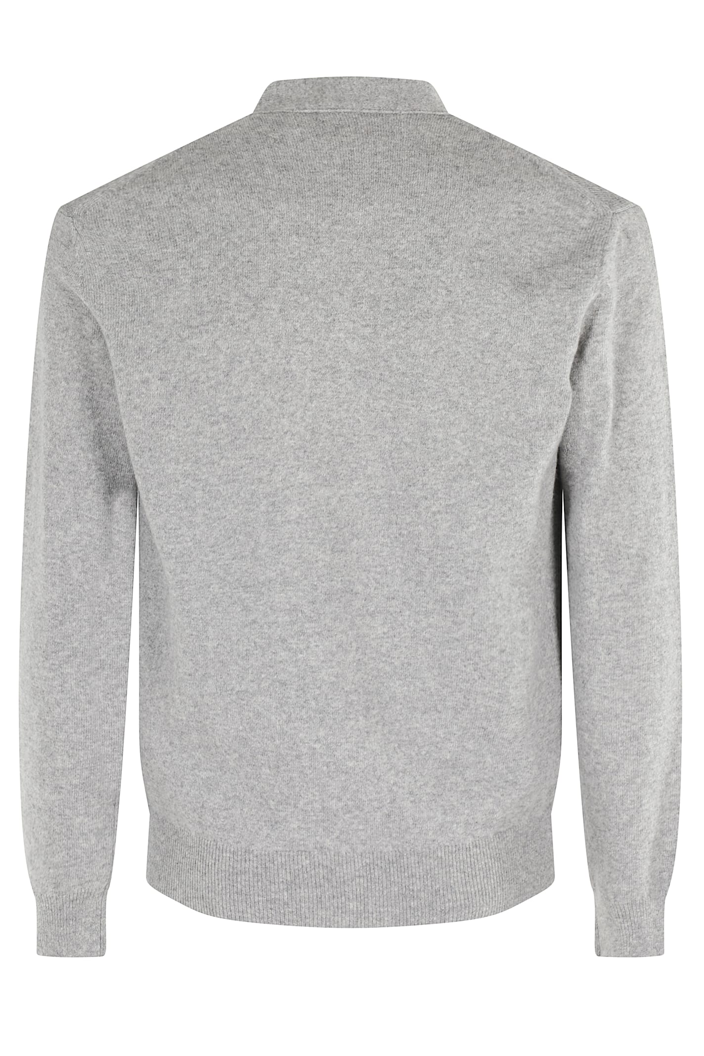 Comme Des Garçons Play Sweater Gold Emblem Black Heart In Gray