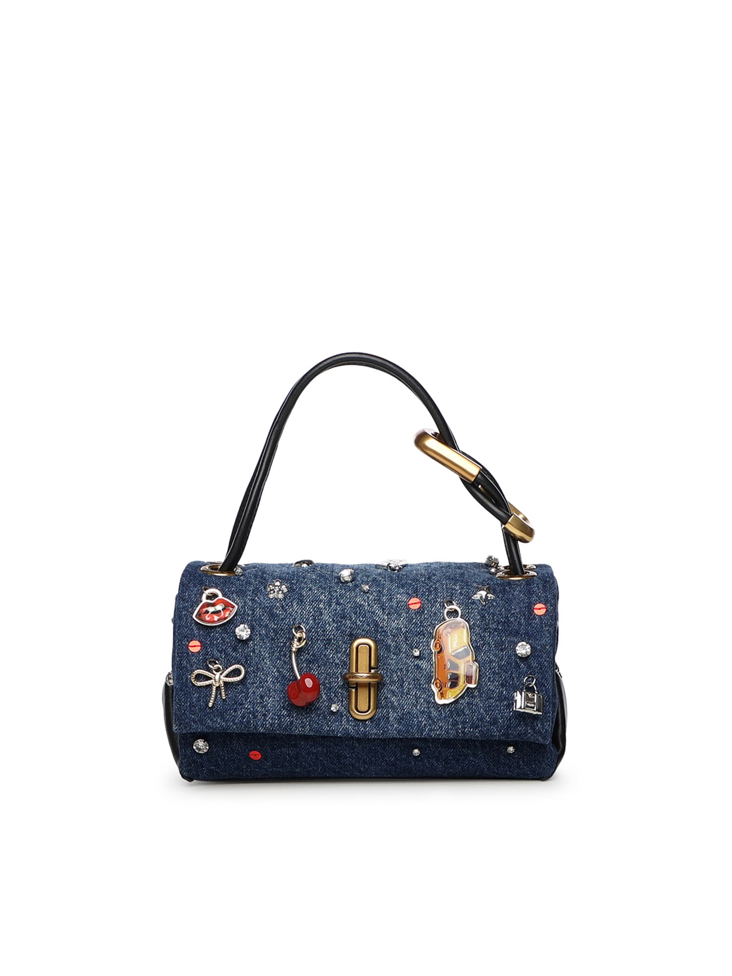 Marc Jacobs Mini Denim Bag With Trinket Charm