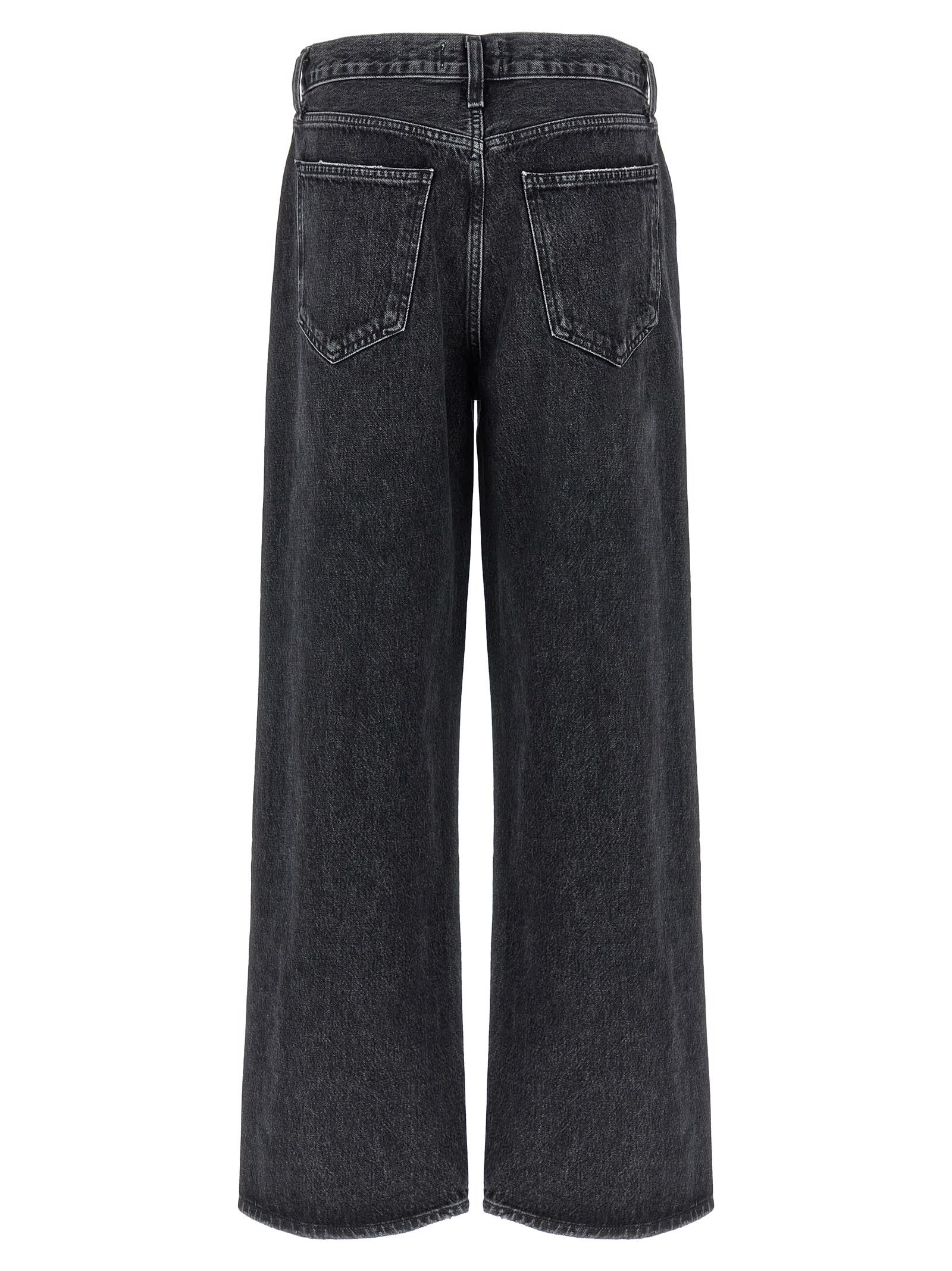 Shop Agolde Low Slung Baggy Jeans In Non Definito