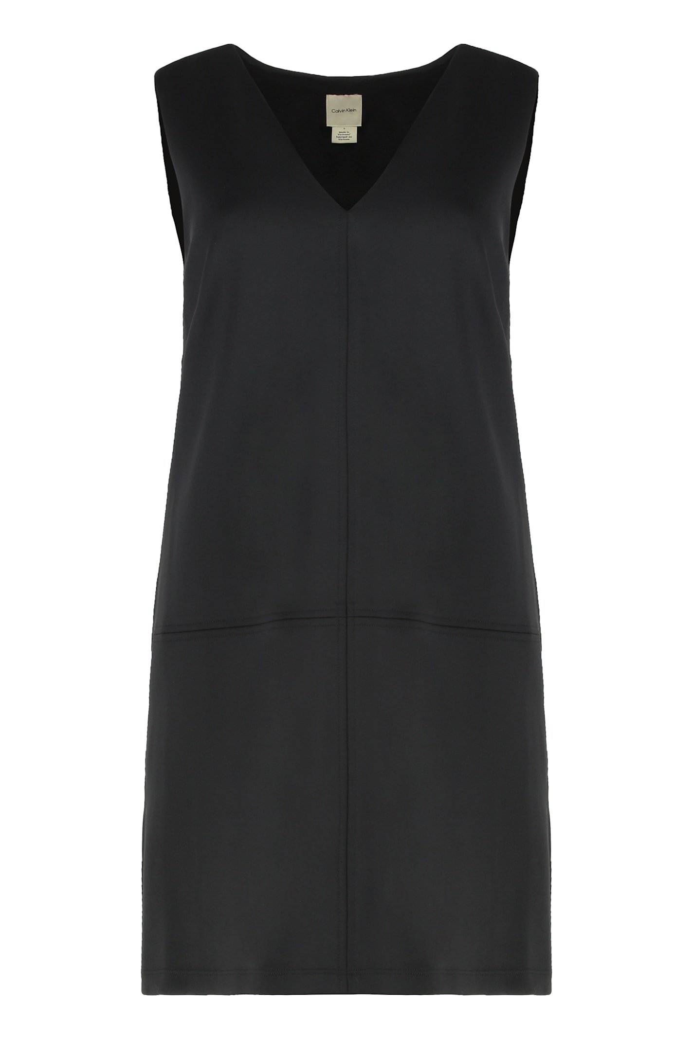 Calvin Klein Panelled Design Dress In Black