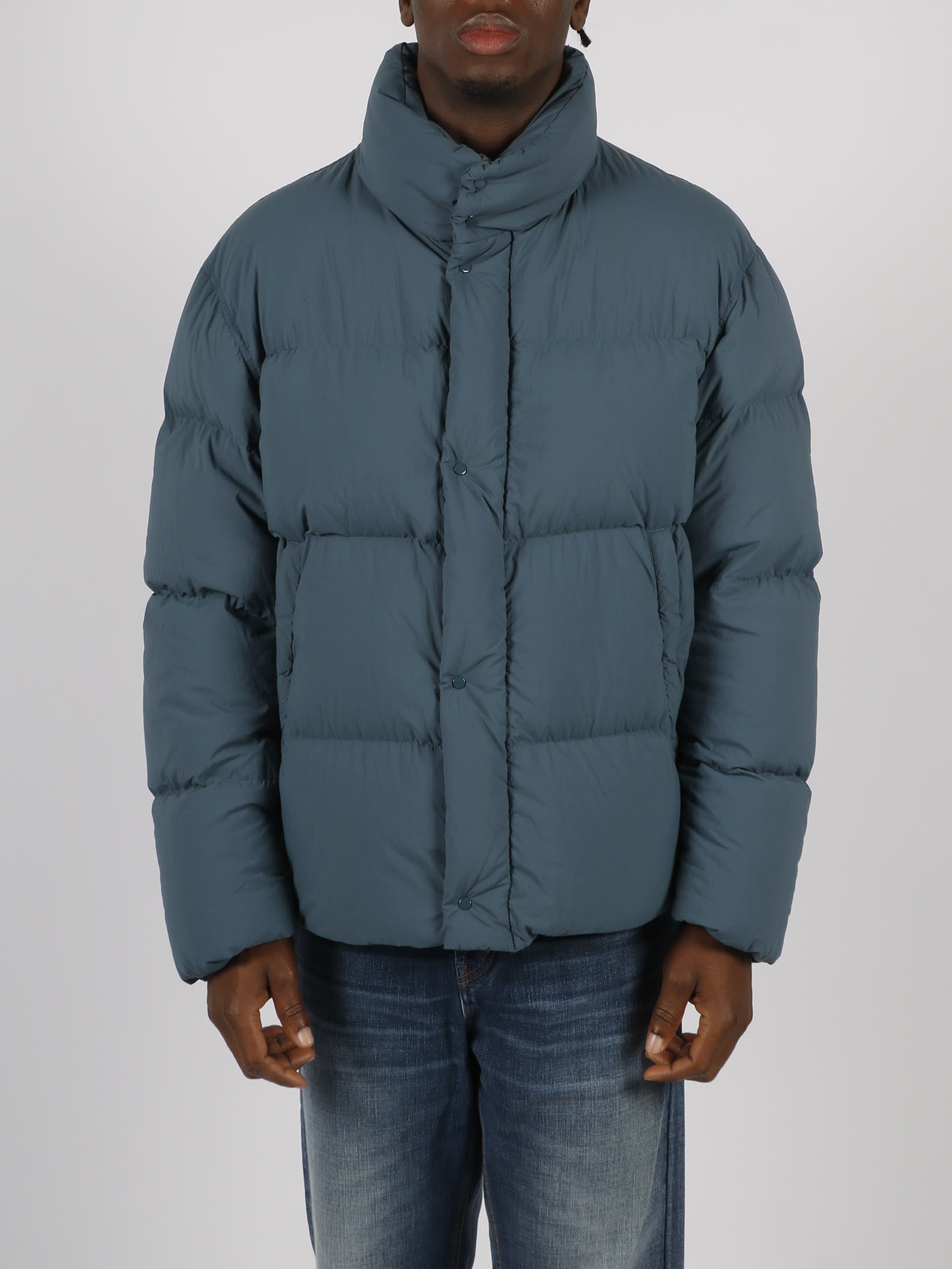 Shop Ten C Summit Down Jacket In Blue