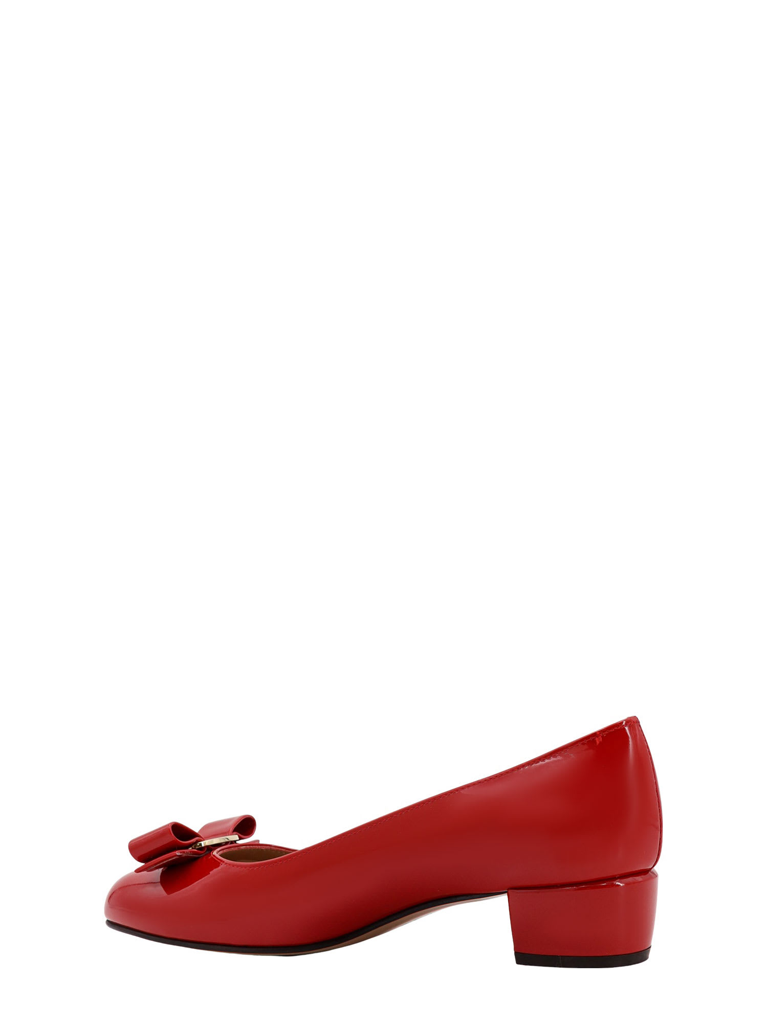 Ferragamo 30mm Vara Bow-detail Leather Pumps In Red