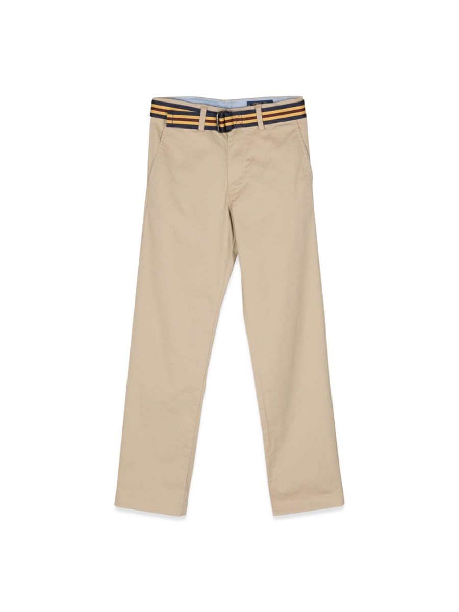 Shop Polo Ralph Lauren Bedford Pants In Beige