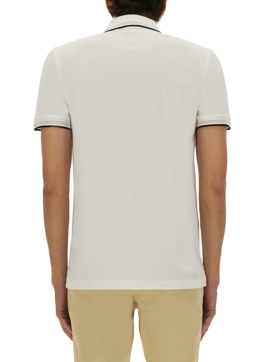 Hugo Boss Men's Paddy Pro Short Sleeve Polo Shirt, Blanc Cream