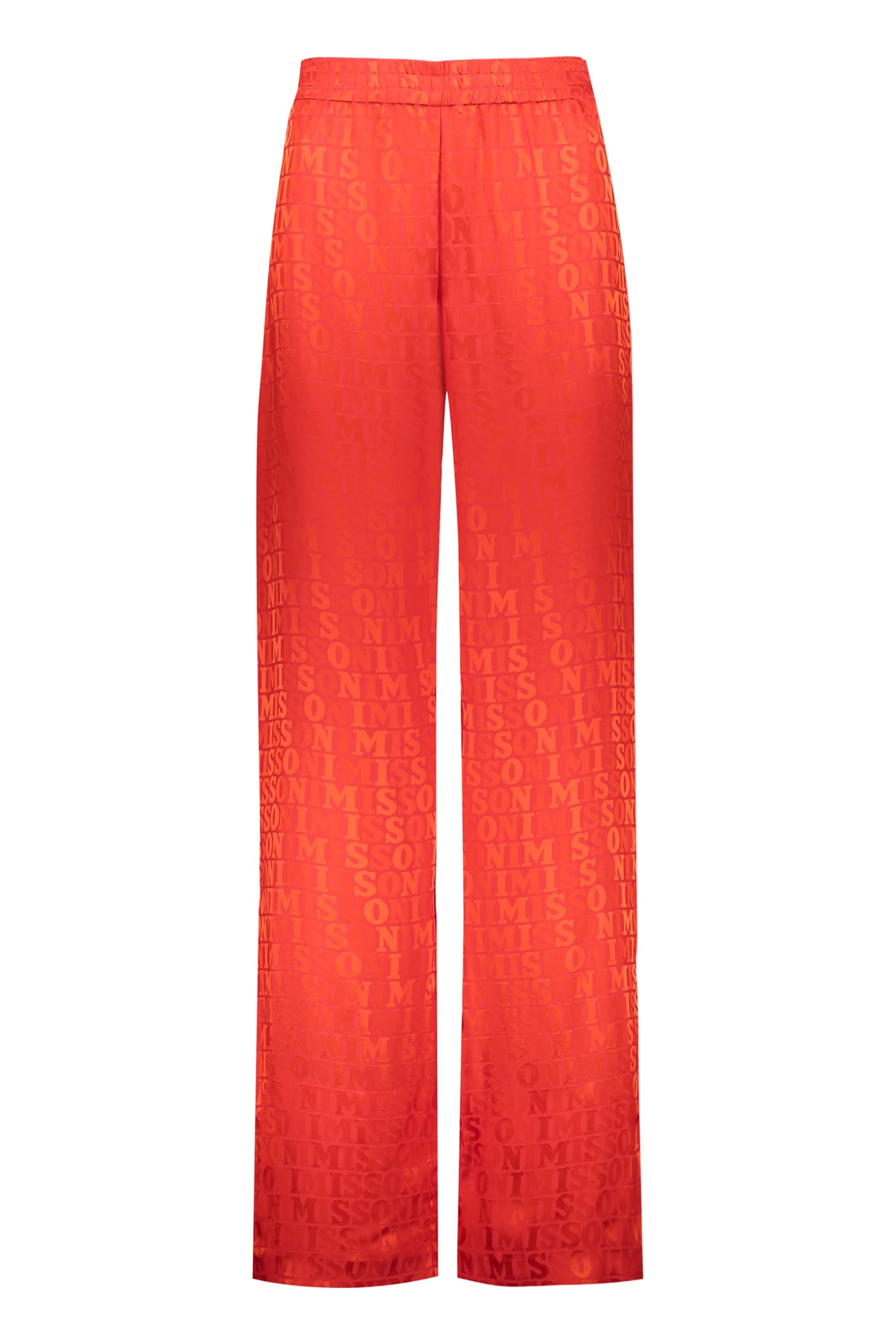 Missoni Wide Leg Trousers In Red