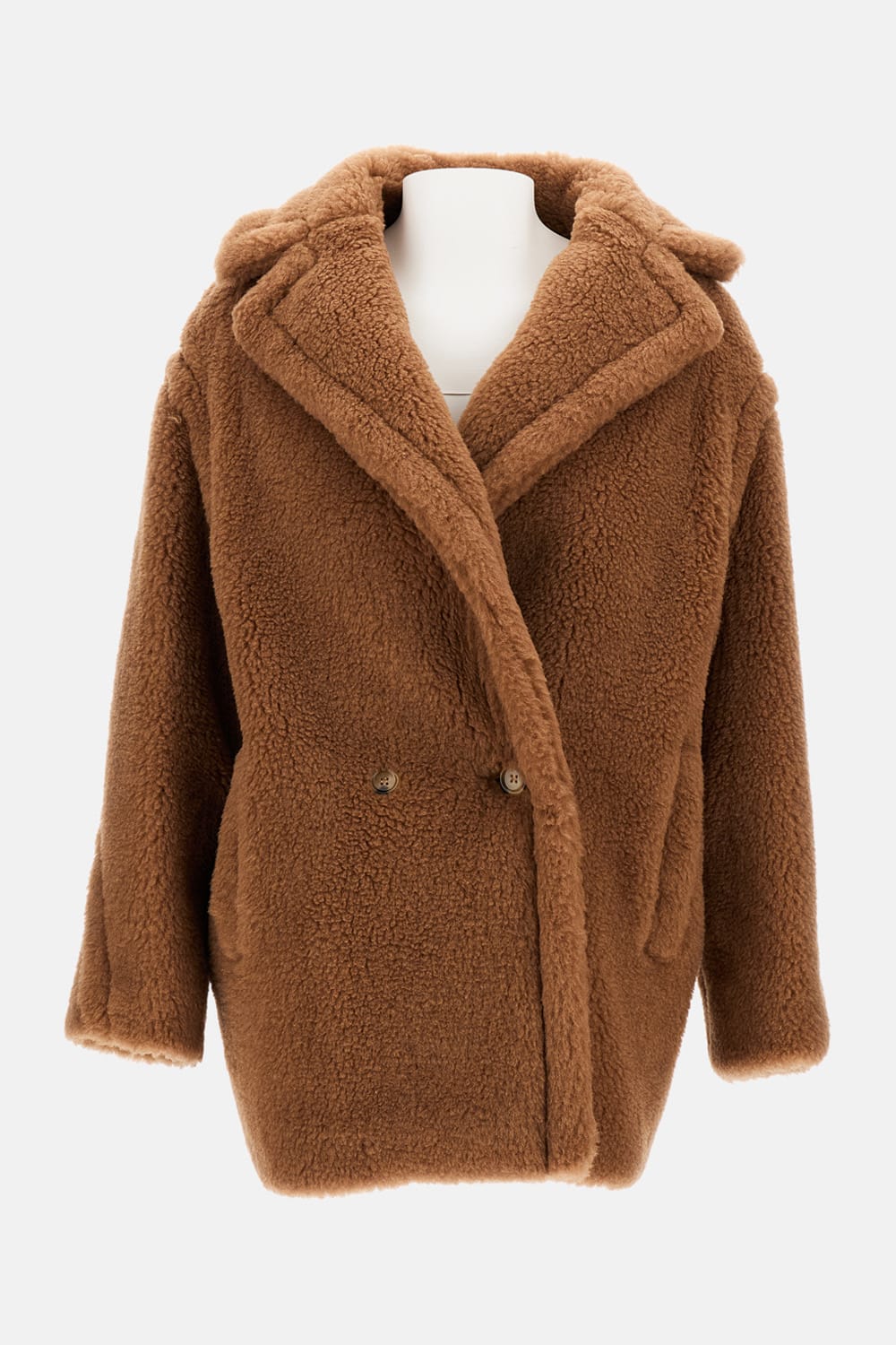 Max Mara Short Teddy Dramma In Brown