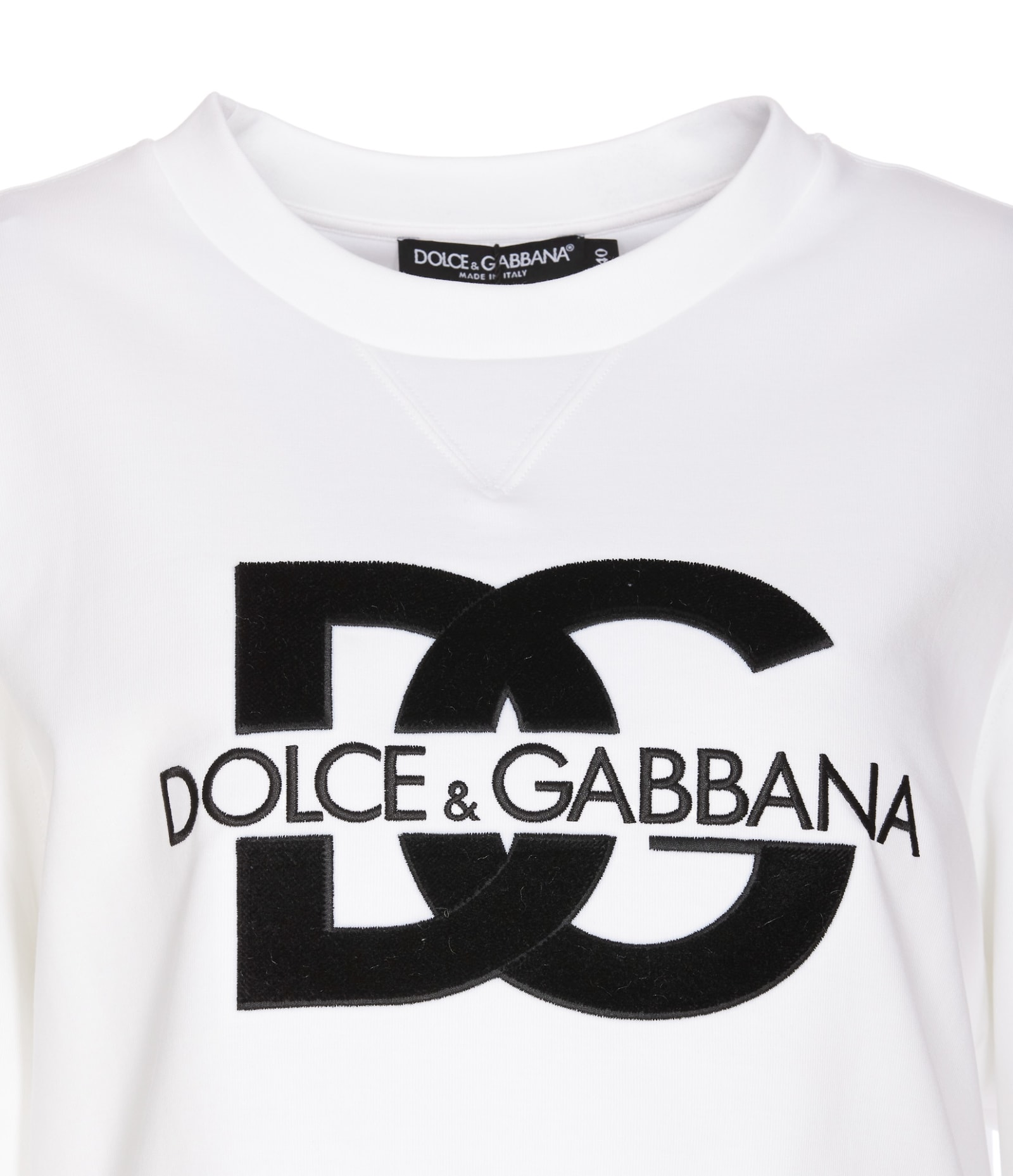 Shop Dolce & Gabbana Dg Logo Sweatshirt In White