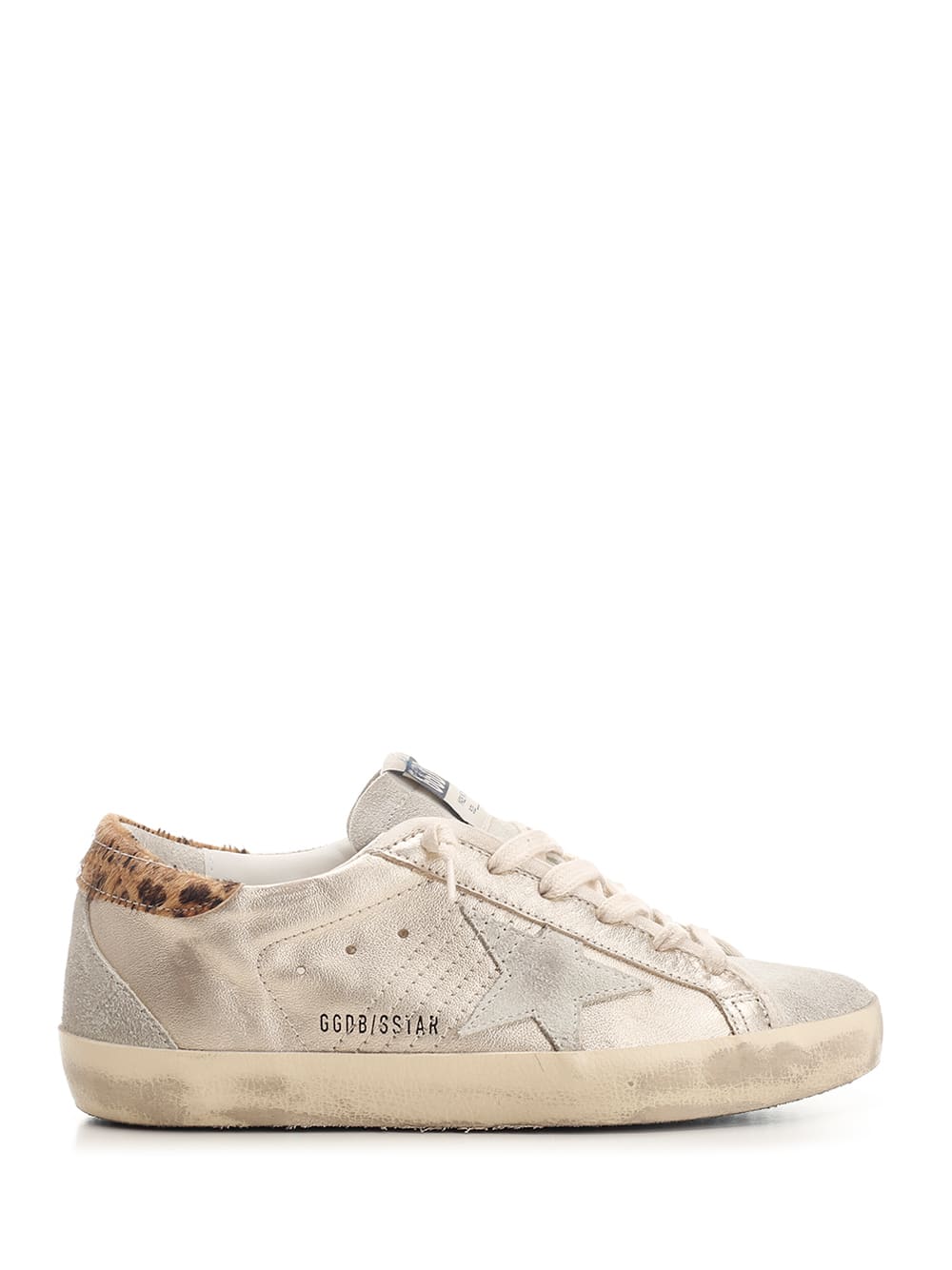 Shop Golden Goose Super Star Sneakers In Platin Ice Beige