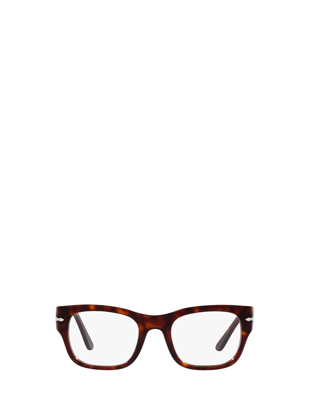 Shop Persol Rectangular Frame Glasses In 24