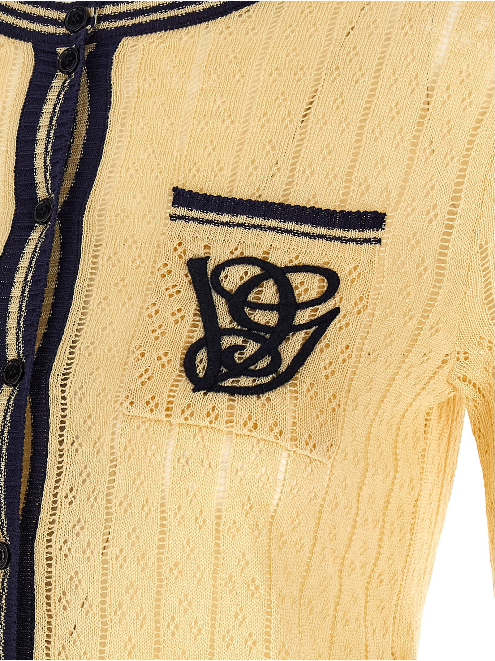 Valentino Garavani Garavani Vg Embroidery Cardigan In Multi